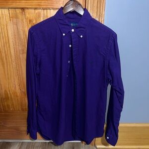 Men's Purple Button-Down Shirt, Ralph Lauren.